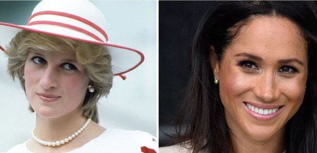 Princesa Diana e Meghan Markle (Foto: Divulgação)