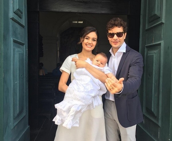Daniel de Oliveira, Sophie Charlotte e o pequeno Otto (Foto: Reprodução Instagram)