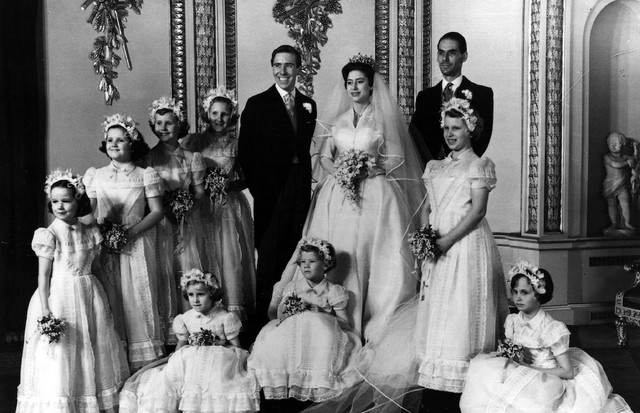 A Princesa Margaret em seu casamento com Antony Armstrong-Jones, o Lord Snowdon, em 1960. (Foto: Getty Images)